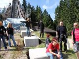 Am Sonntag nach dem Gig: Besichtigungs-Tour der Schonacher Langenwaldschanze !!!